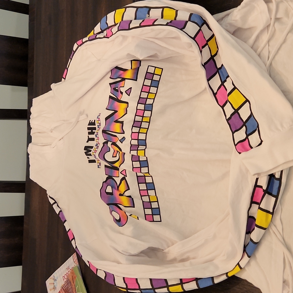 On Fire white  hoodie